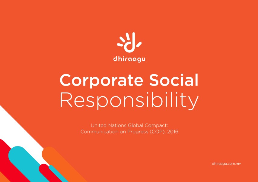 Dhiraagu CSR Report 2016